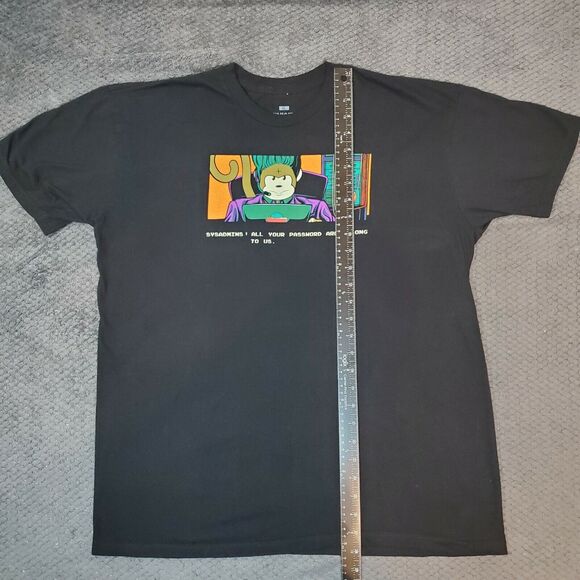 ThinkGeek Mens Tshirt Multicolor Size XL Cotton Blend Short Sleeve Pullover - Picture 6 of 7